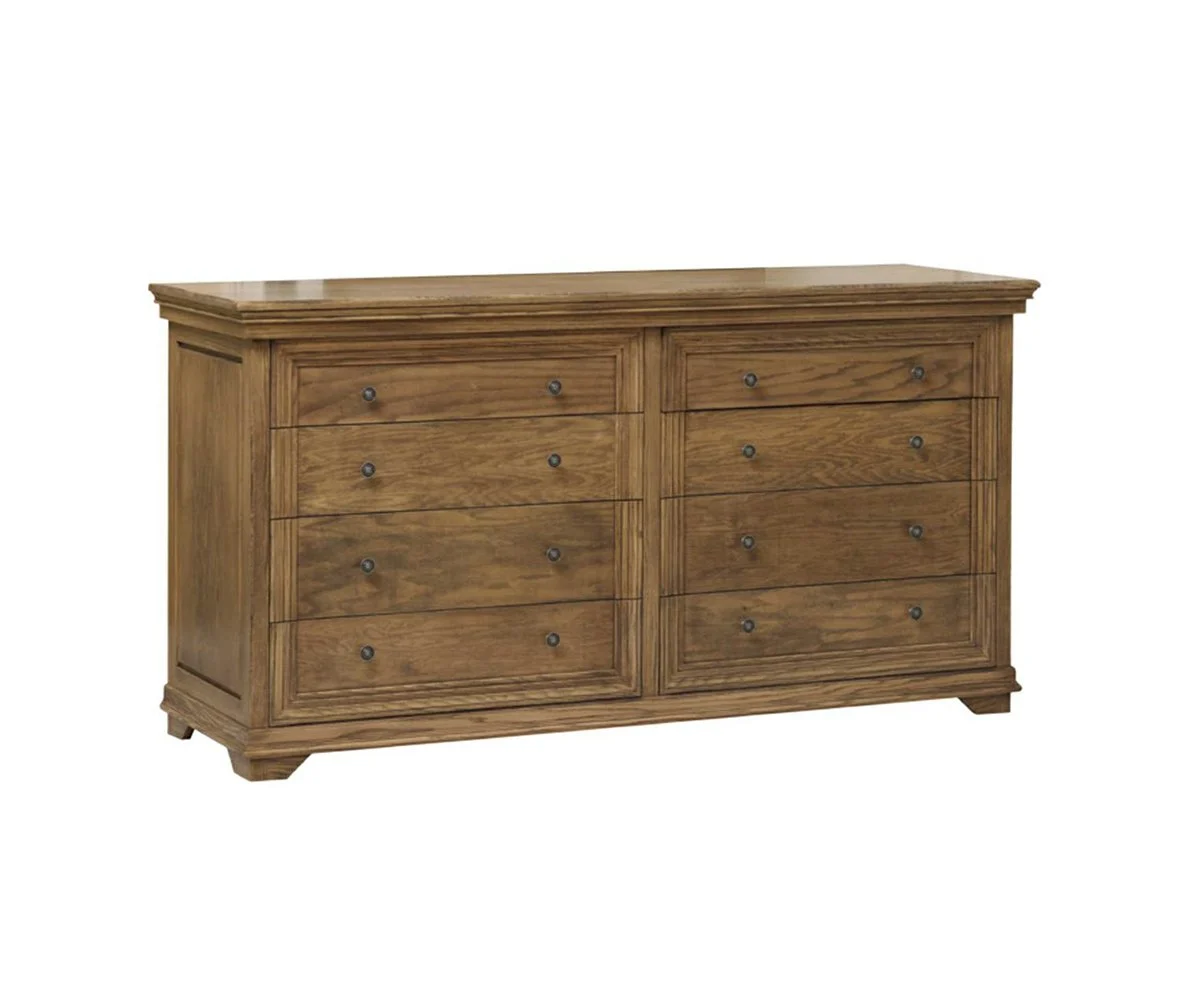 Amish Solid Wood Santa Ana 8 Drawer Dresser