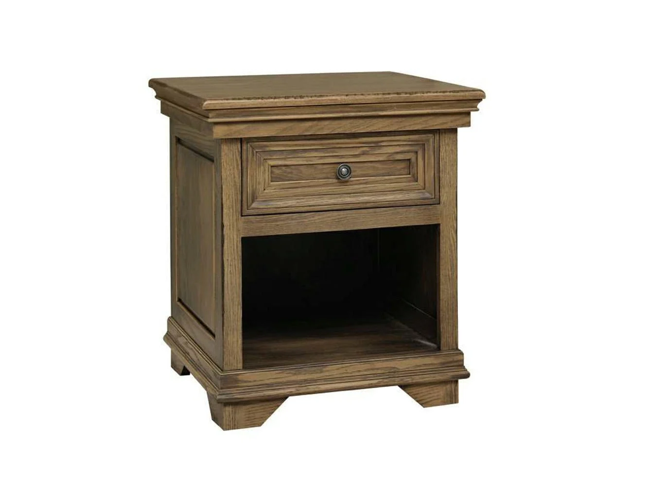 Amish Solid Wood Santa Ana Open Nightstand