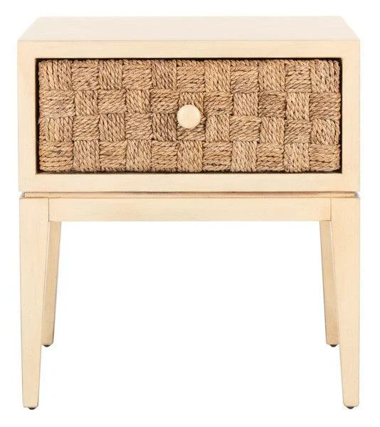 Armand Woven Wood Nightstand
