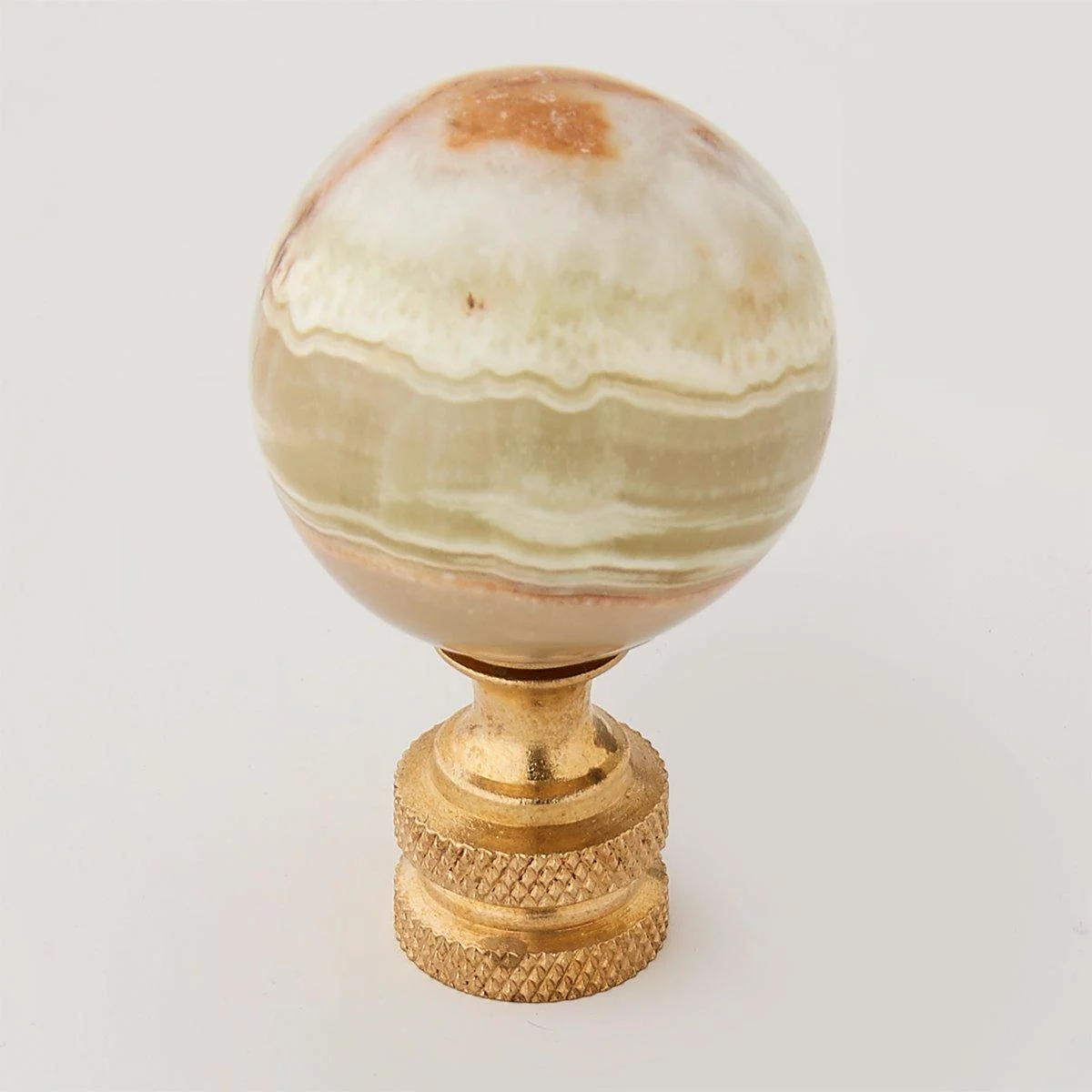 Authentic Brown Onyx Finial