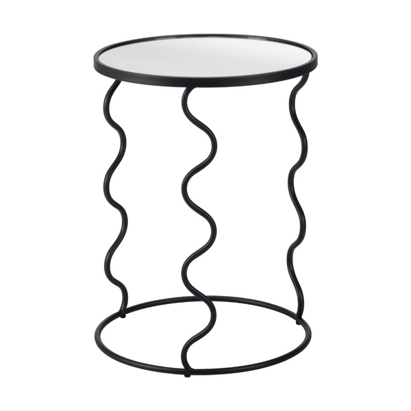 Bastia Side Table Black | Modern Transparency & Architectural Clarity