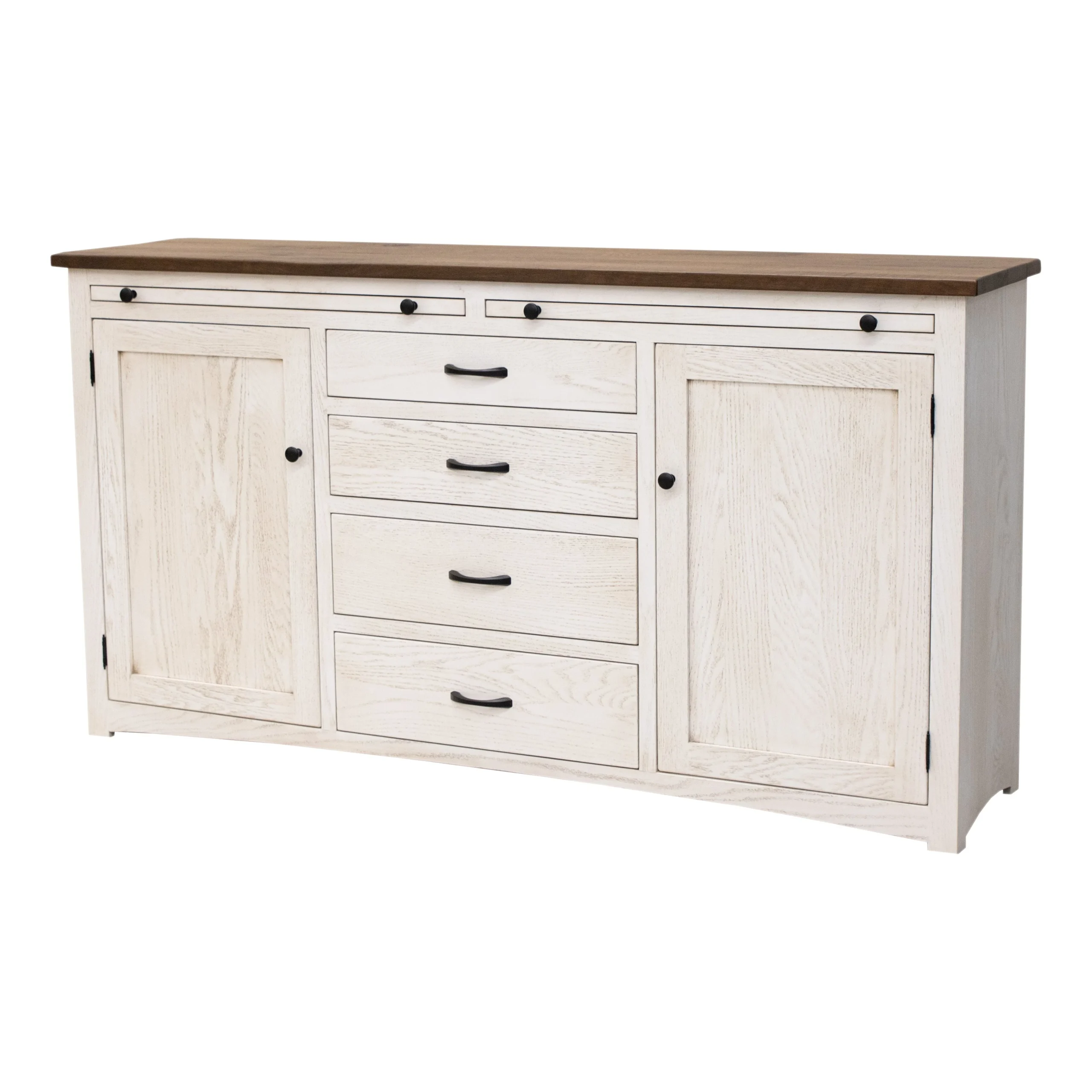 Berlin White & Oak Wood Buffet - 72" | O-CS&RWO-CO