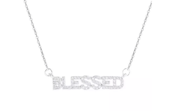 "Blessed" CZ Necklace by Amanda Blu*