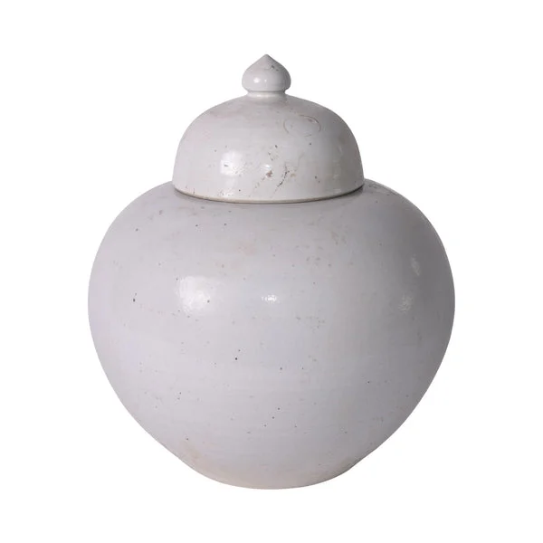 Busan White Lidded Ginger Jar Large By Legends Of Asia