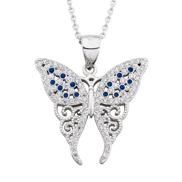 Butterfly Necklaces Sparkling Beauties in Solid Sterling Silver