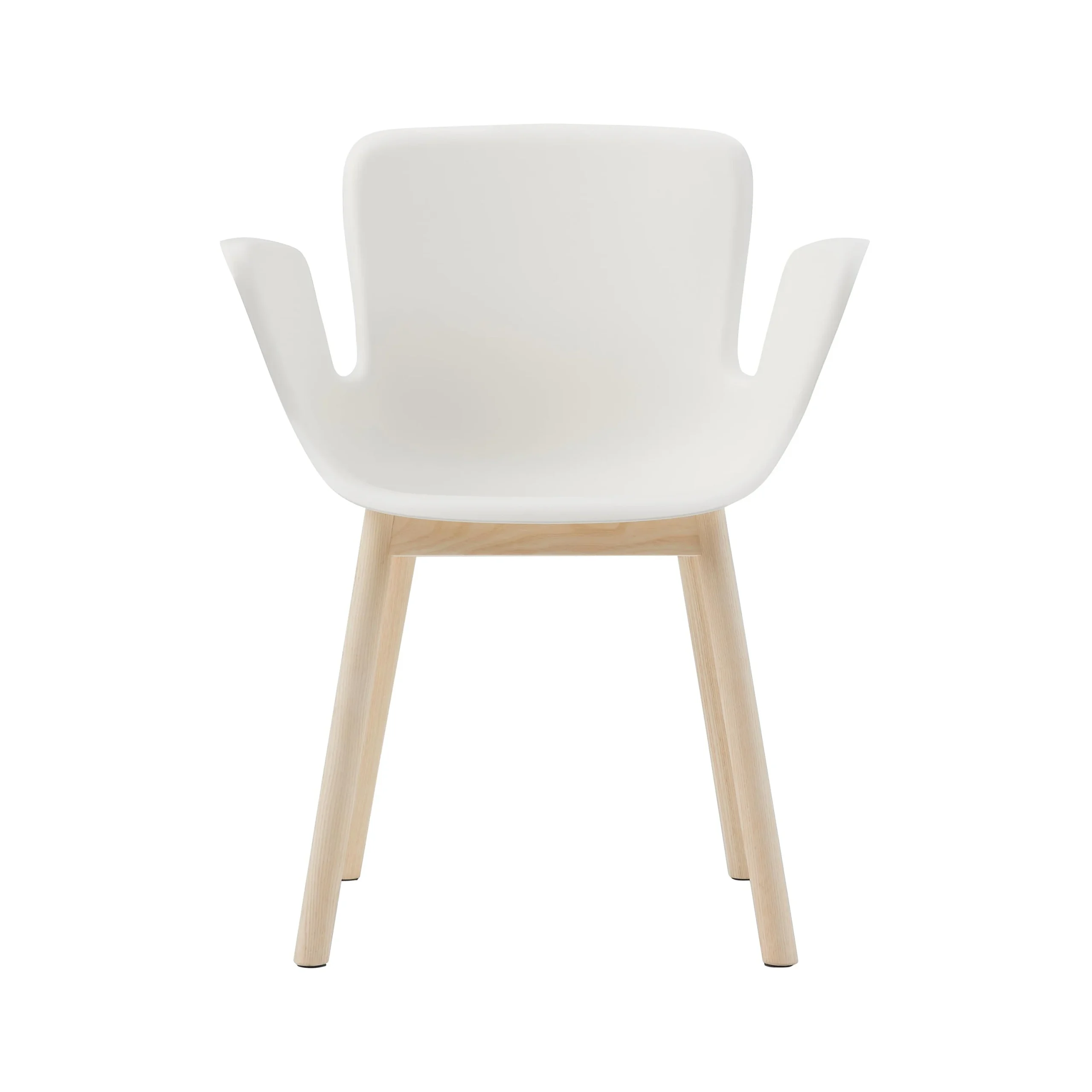 CappelliniJuli Plastic Chair with Wood Leg