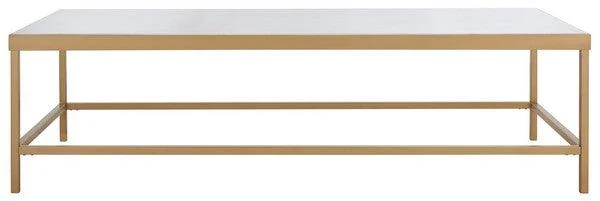 Caralyn Rectangle Marble Coffee Table