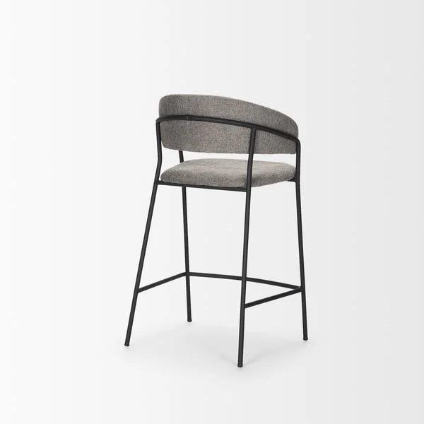 Carolyn Counter Stool | Architectural Metal & Fabric Seating
