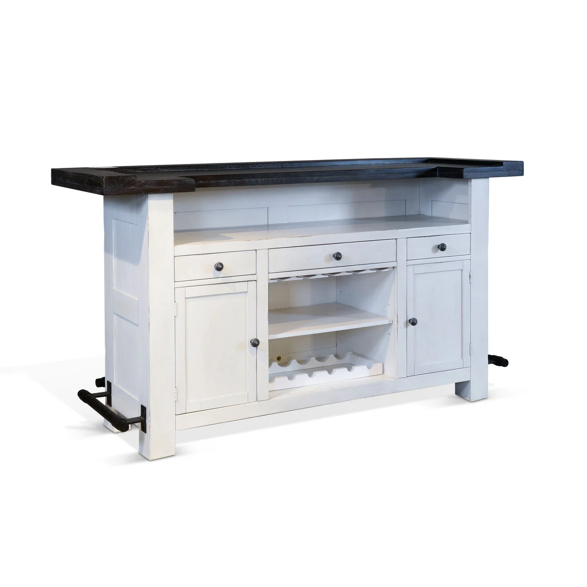 Carriage House - Bar - White / Dark Brown