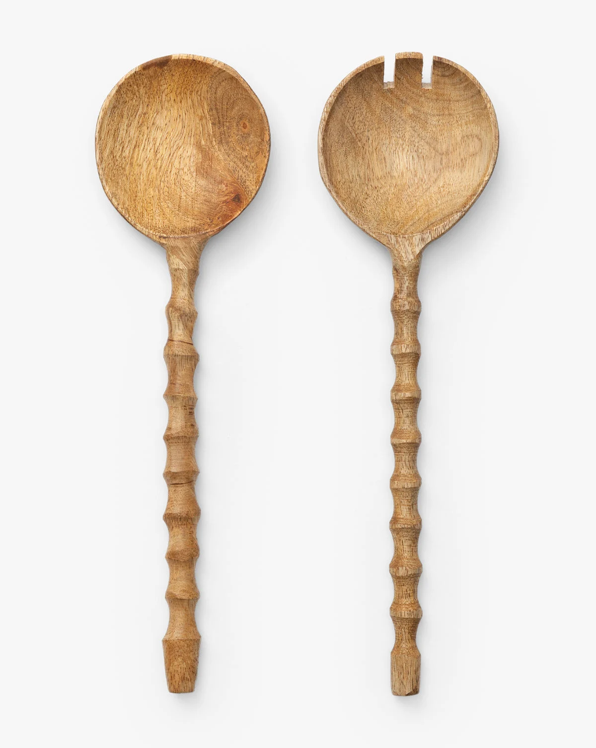 Carved Handled Salad Servers (Set of 2)