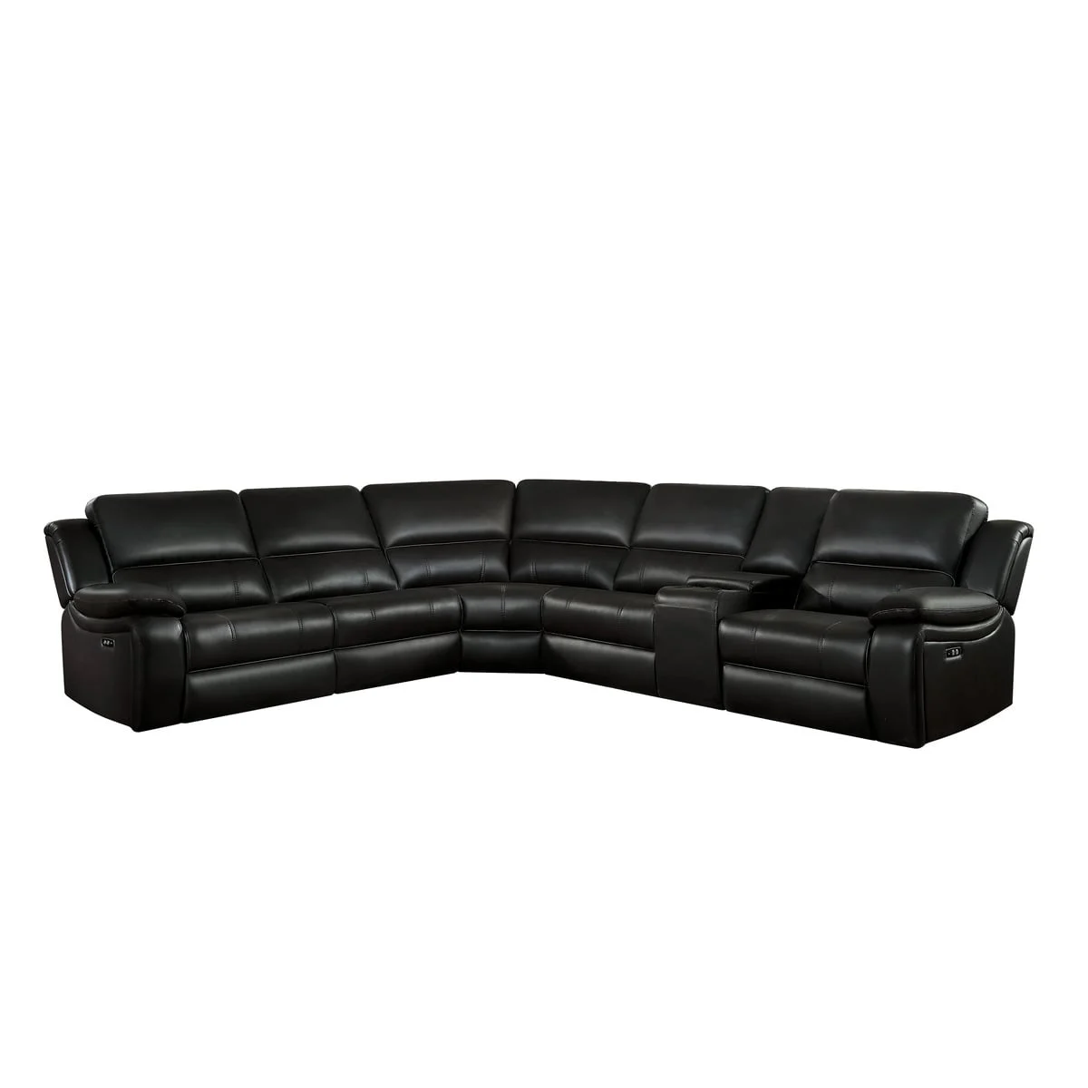 Casual 6-Piece Modular Power Reclining Sectional