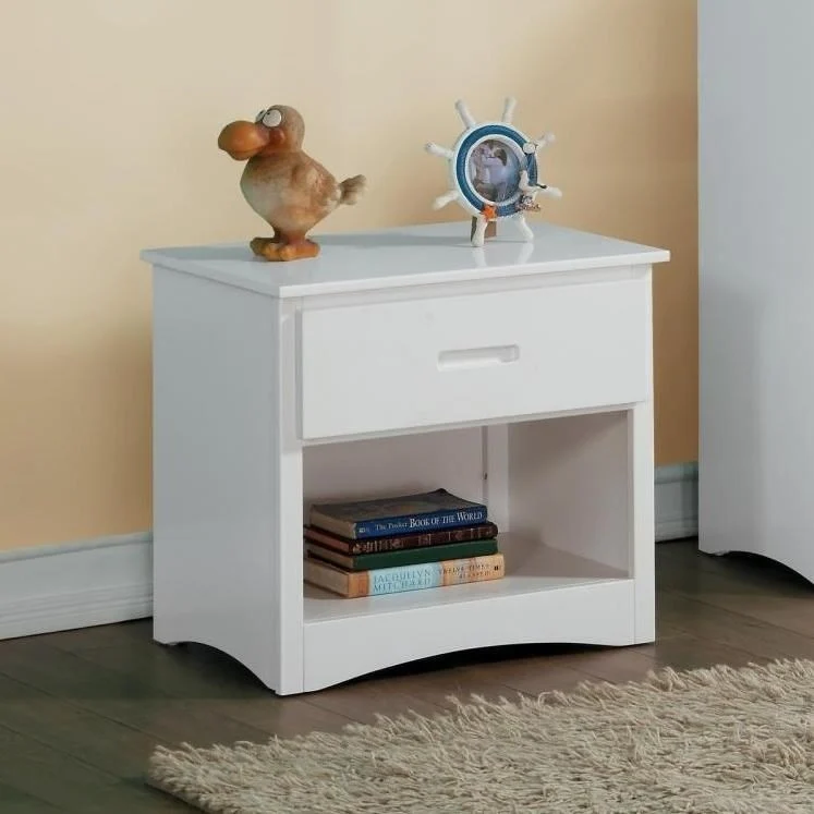 Casual Nightstand with Shelf