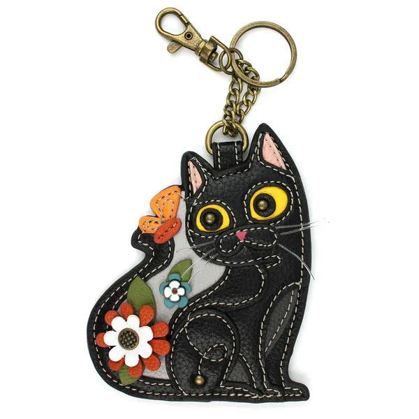 Black Cat Collection by Chala Keychain and Crossbody Purses