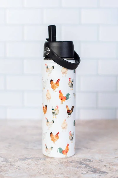 Chicken Lover's Sip Top Water Bottle22oz Made in the USA