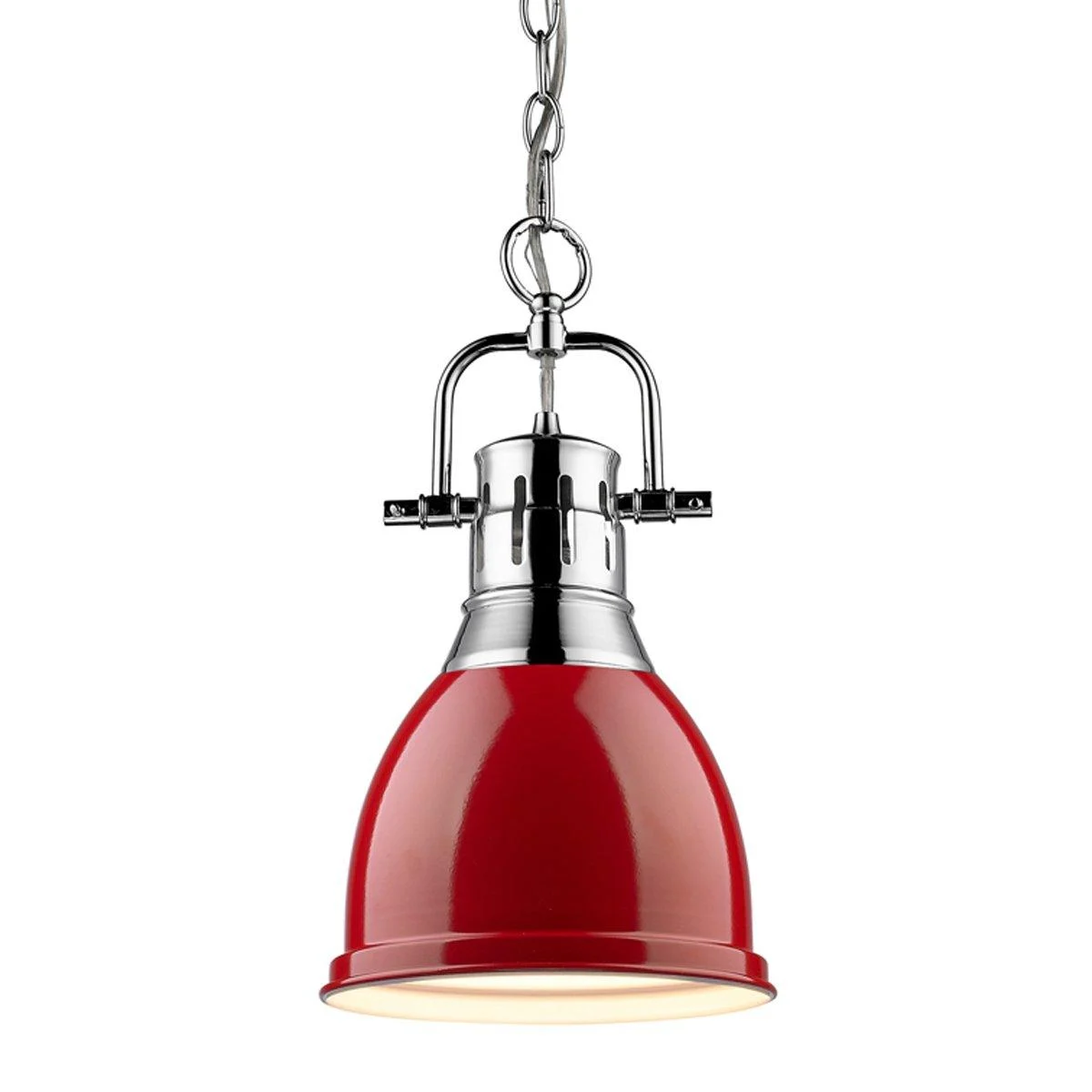 Classic Dome Shade Pendant Light with Chain - Small