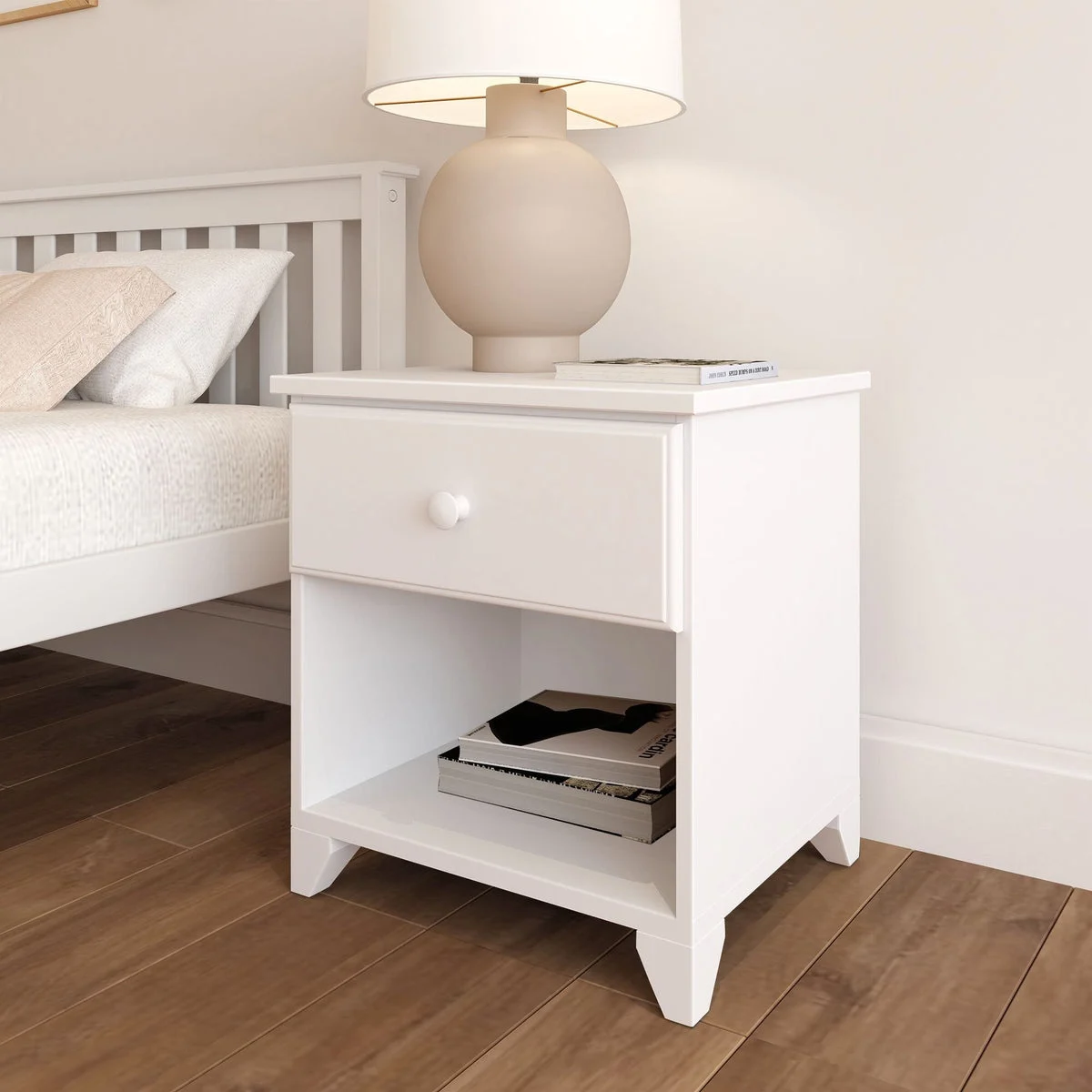 Classic Nightstand with Shelf