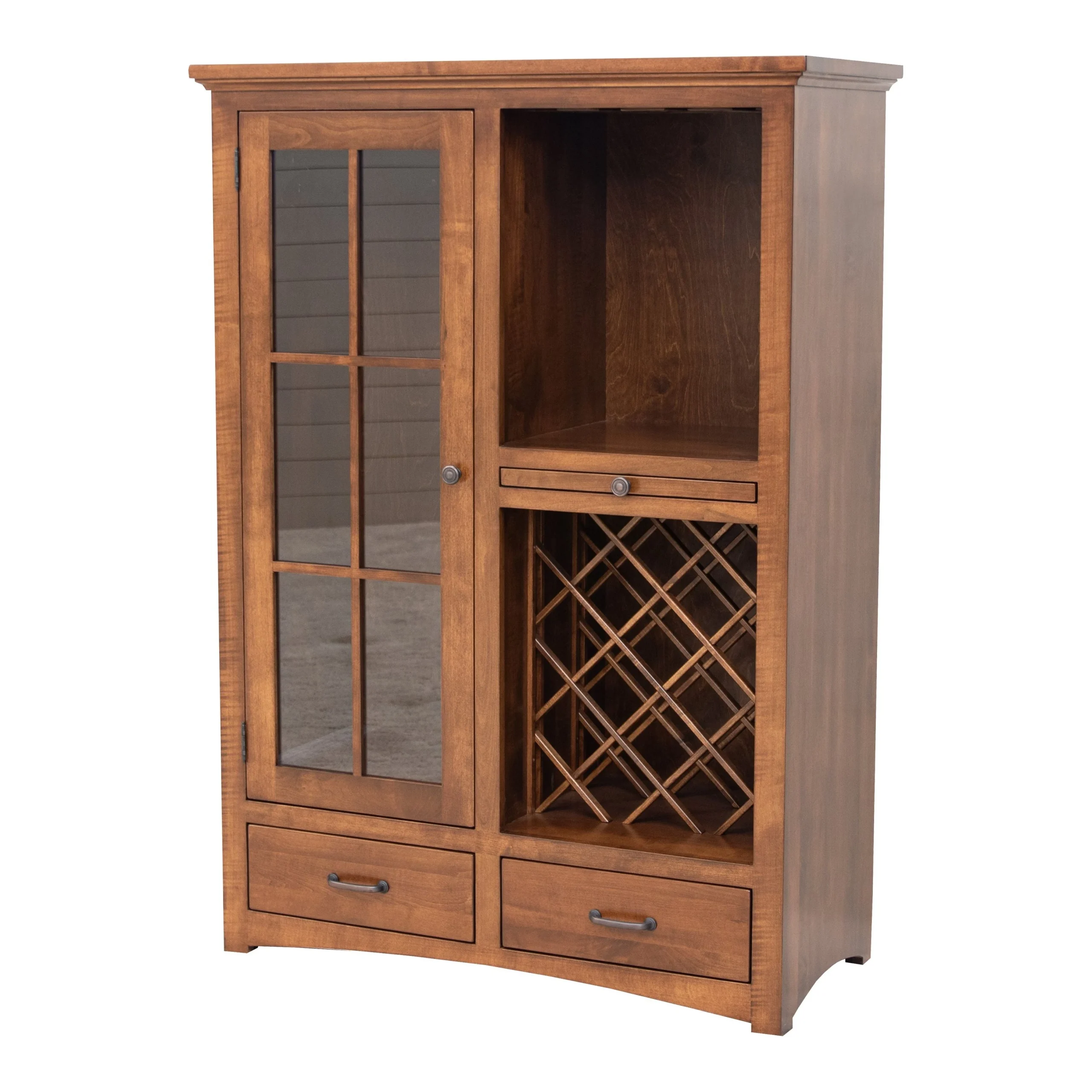 Classic Shaker Maple Wood Wine Pantry - Small | BOS