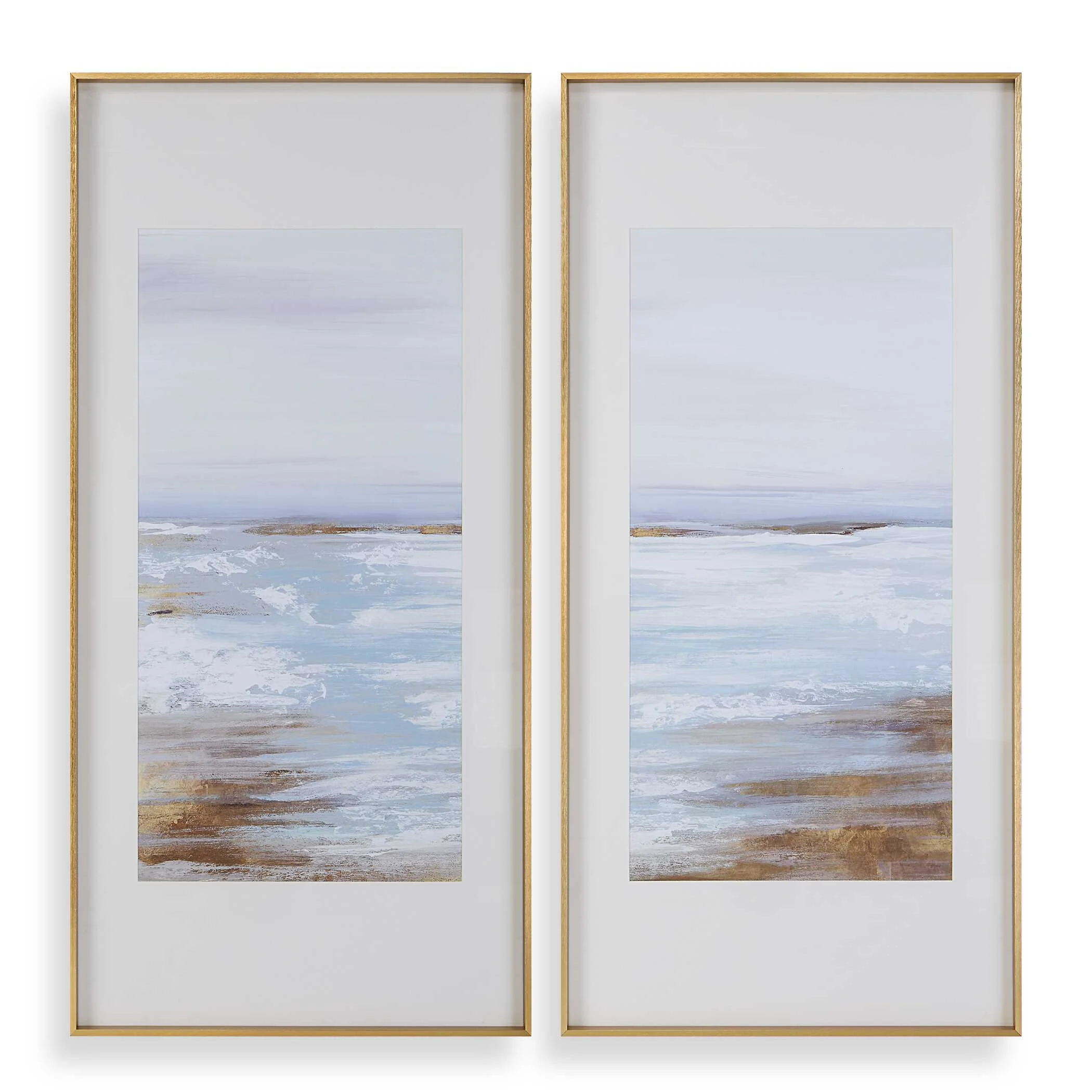 Coastline Framed Prints, Set of 2