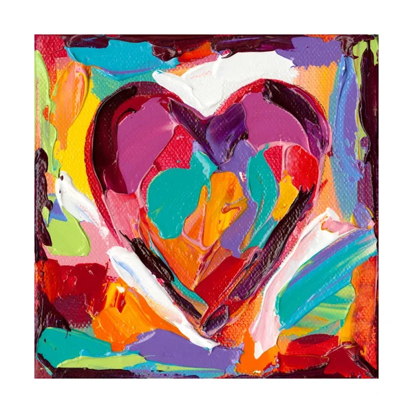 Colorful Expressions IV Mixed Media Art | 20x20 Square Gallery Wrap | Elite Maison