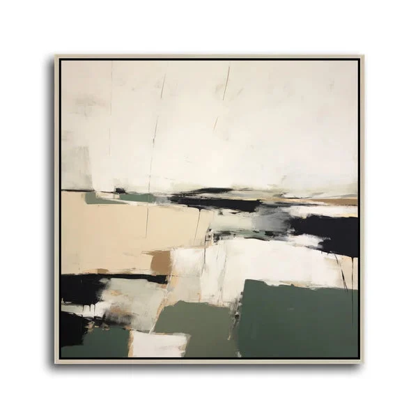 Composite I 42x42" Framed Mixed Media | Laguna Birch | Elite Maison