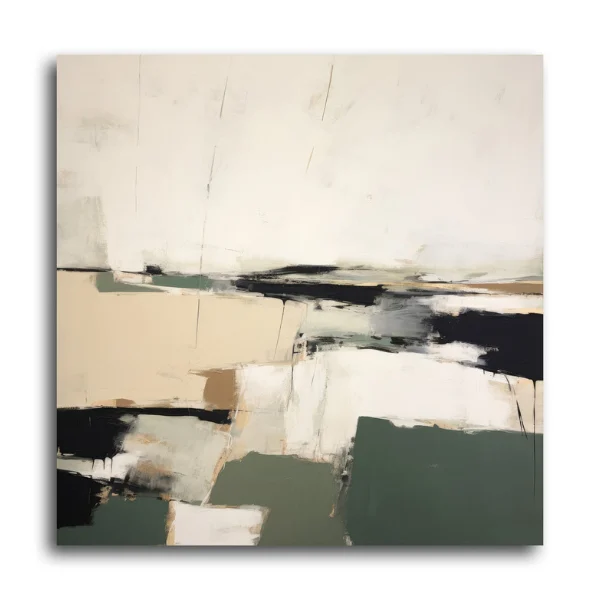 Composite I Mixed Media Wall Art | 40x40 Square Designer Anchor | Elite Maison