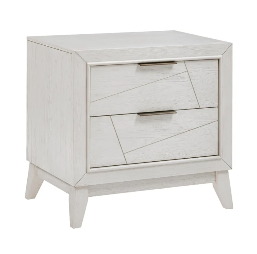 Contemporary 2-Drawer Nightstand