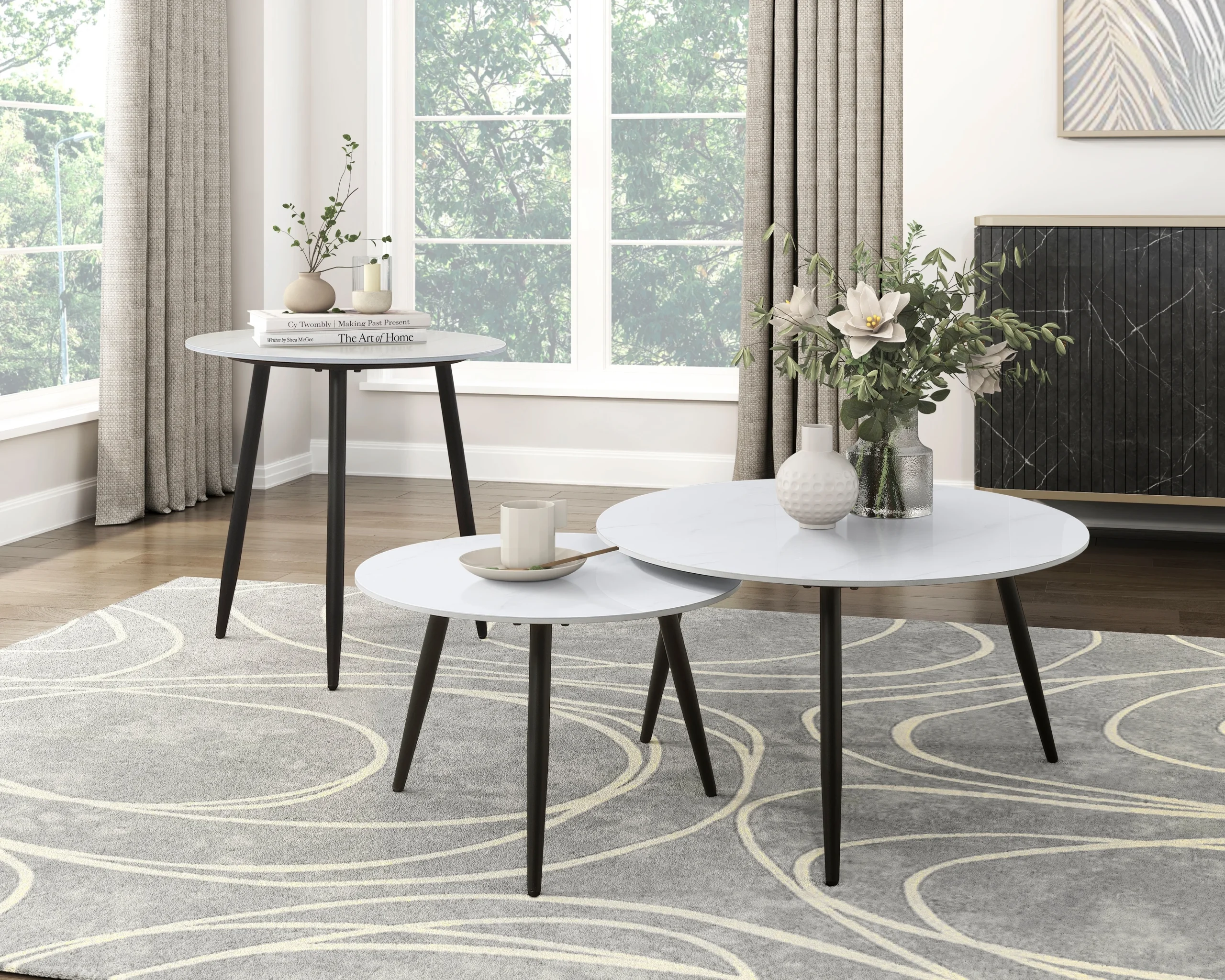 Contemporary 3-Piece Occasional Set