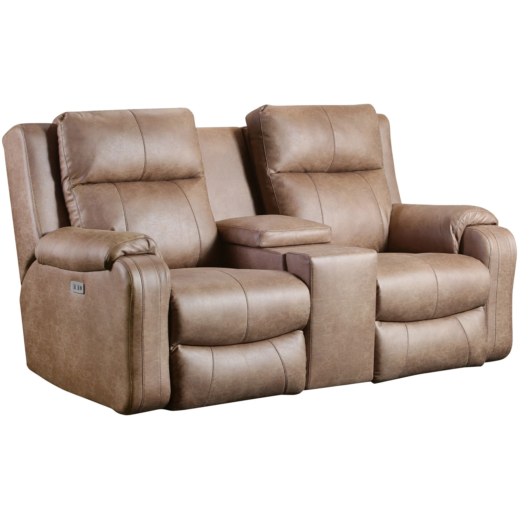 Contour Power+ Reclining Console Loveseat