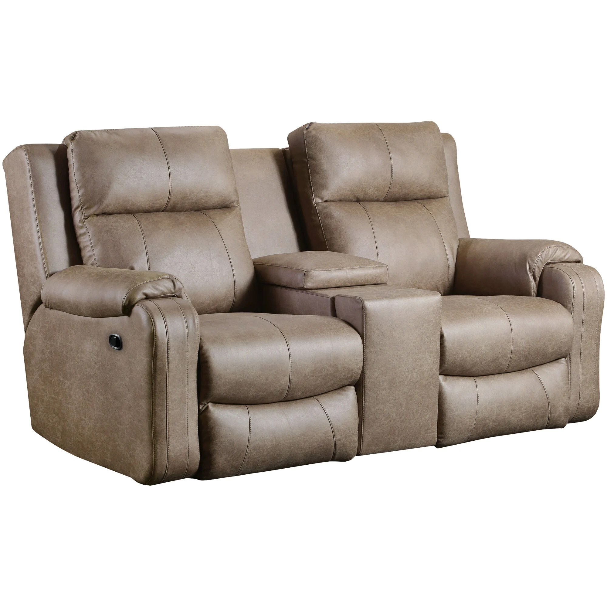 Contour Reclining Console Loveseat