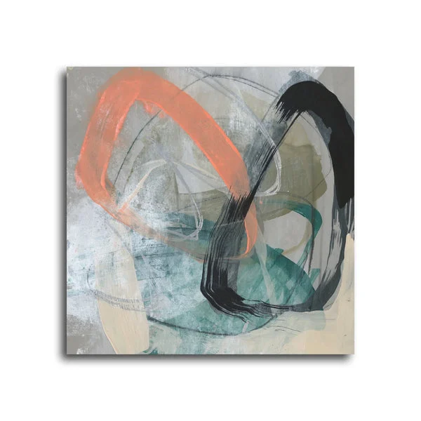 Converging Loops I Mixed Media Art | 40x40 Square Heroic Anchor | Elite Maison
