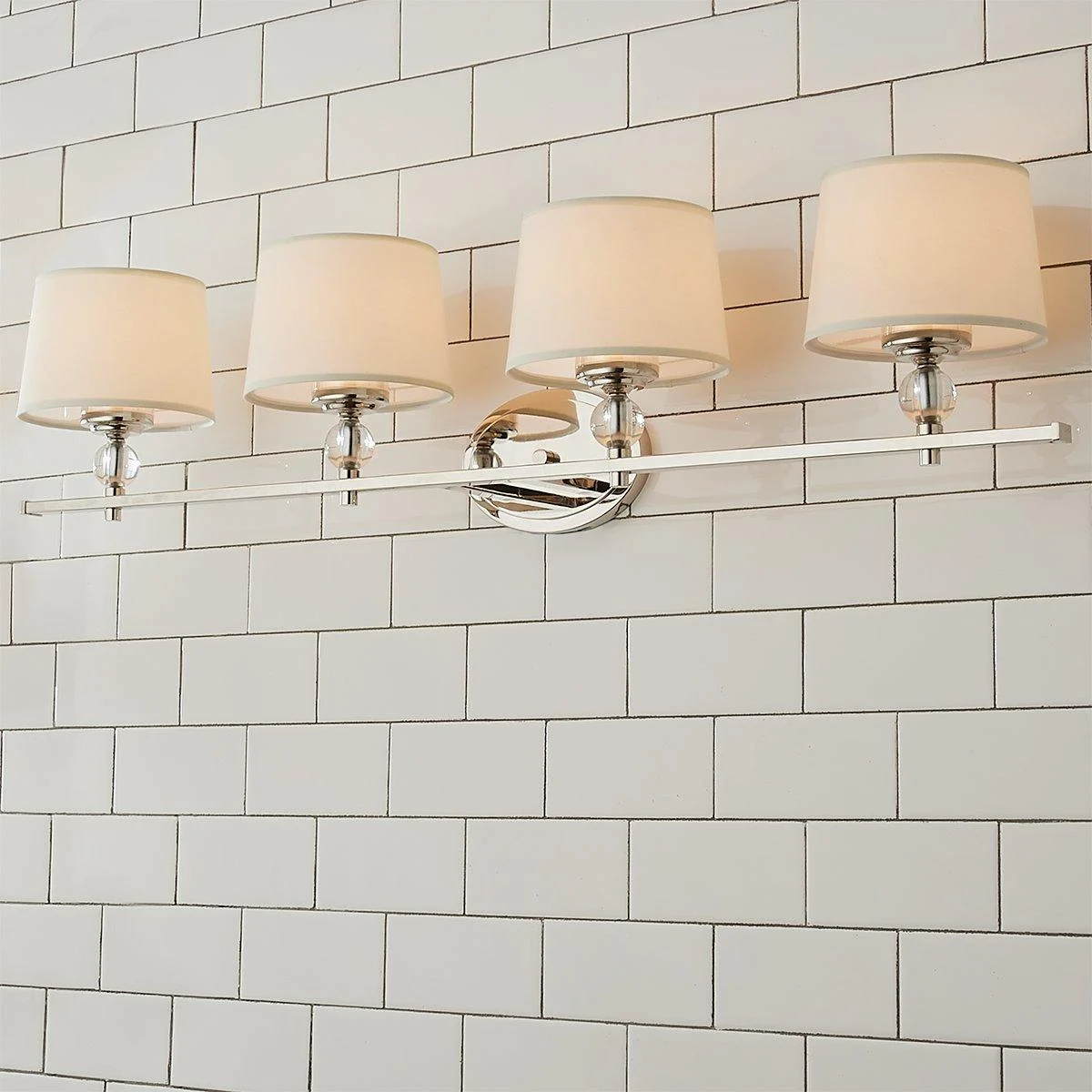 Crystal Accent Vanity Light - 4 Light