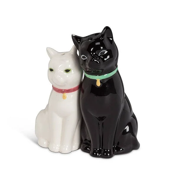 CuddlingKitty Cats Salt & Pepper Shaker Set-3.75"H
