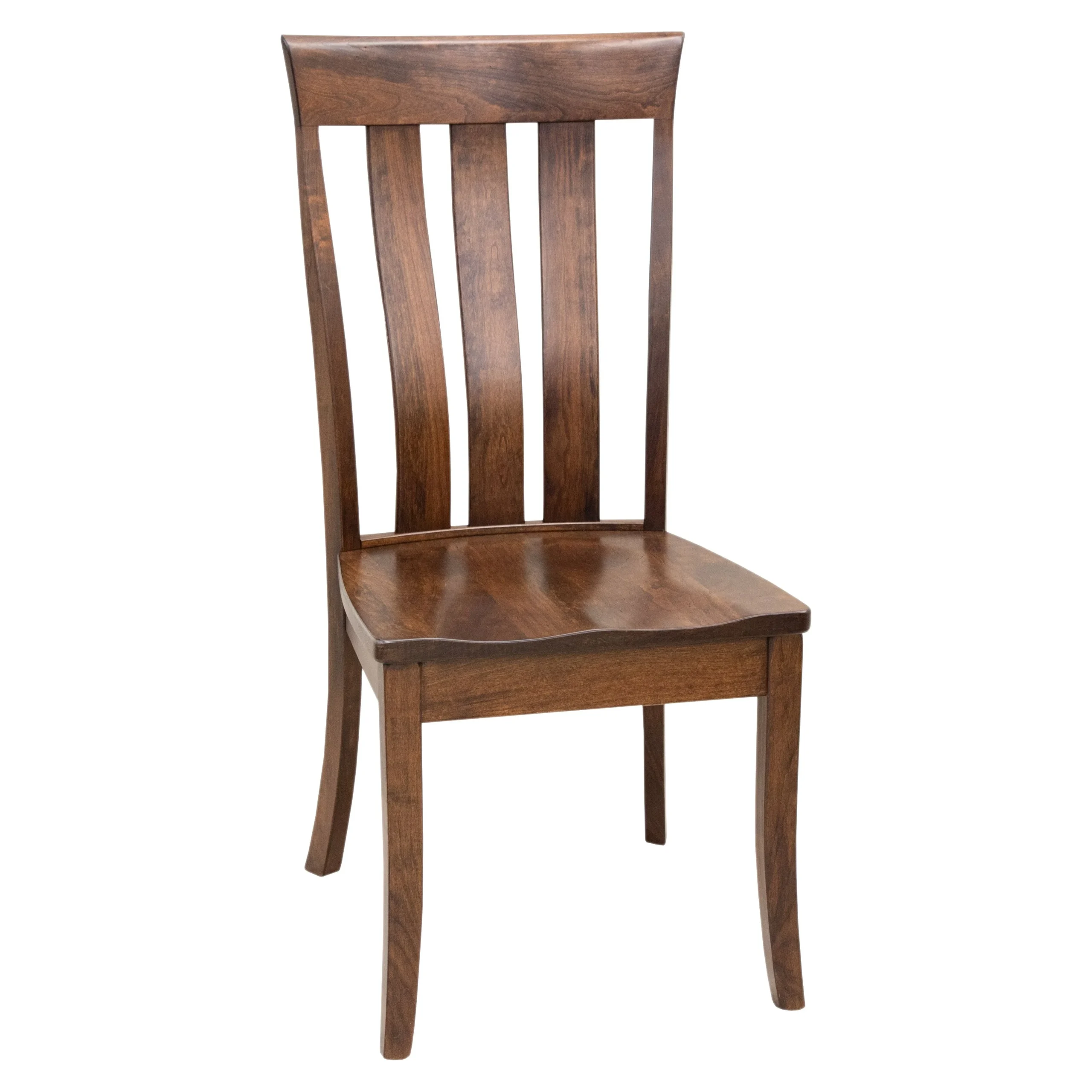 Curlew Cherry Wood Amish Side Dining Chair | ASB