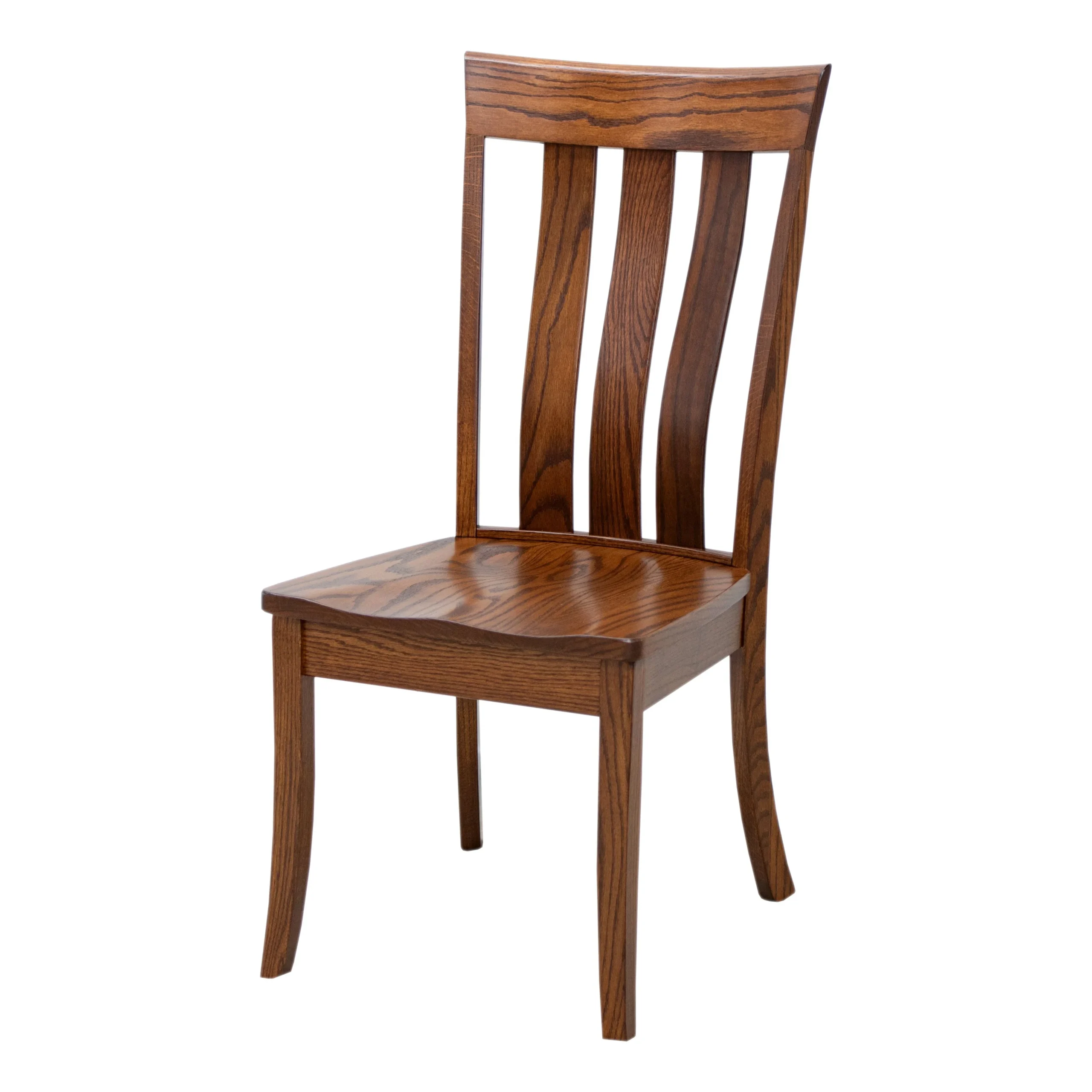 Curlew Oak Wood Amish Side Dining Chair | MC
