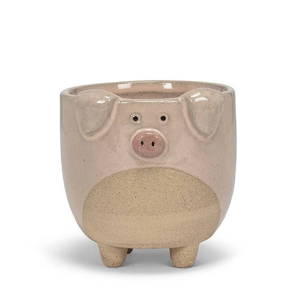 Cutest Large Pig on Legs Ceramic Planter a Must Hve for pig lovers!