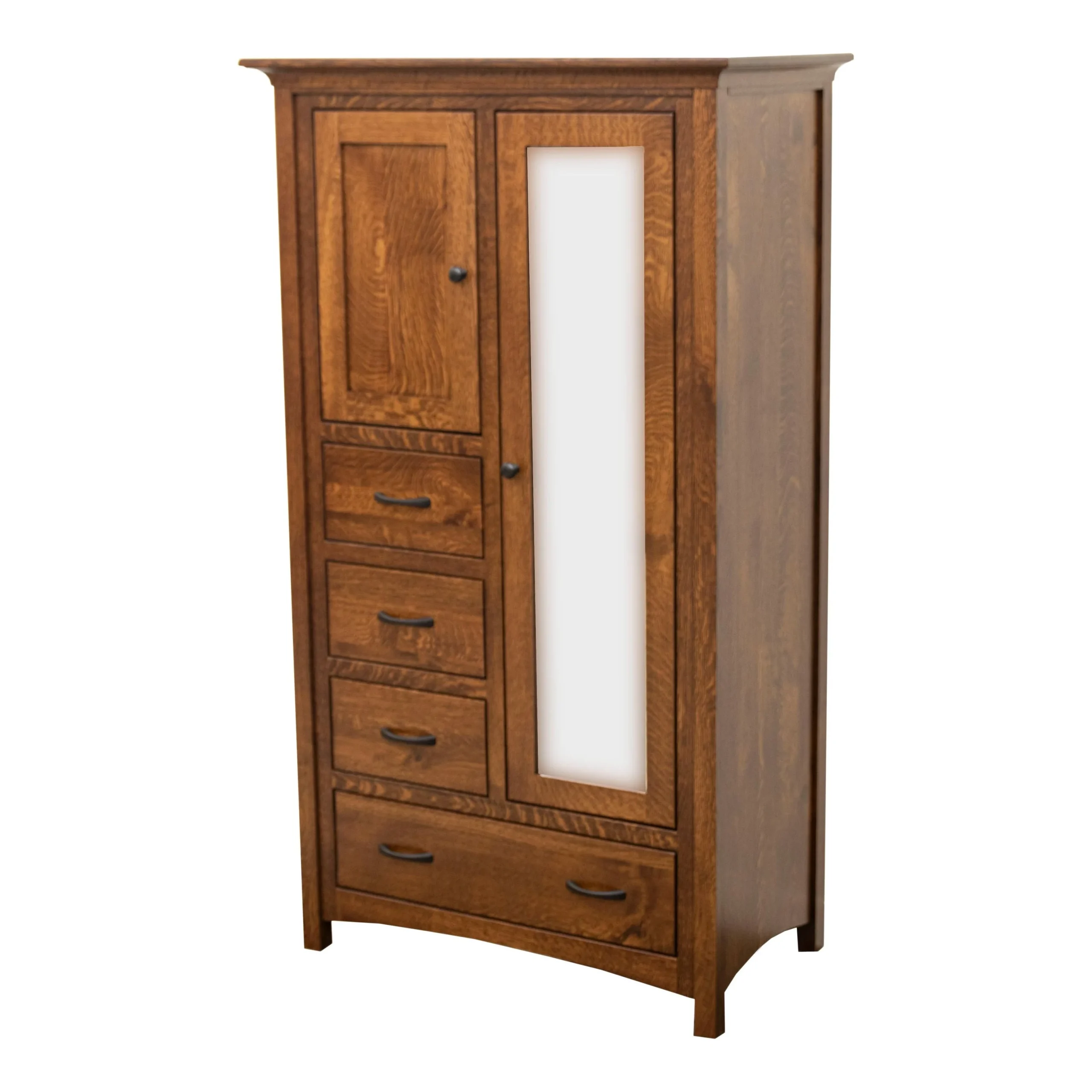 DCF Mission Quarter Sawn White Oak Wood Chiffonier | ASB