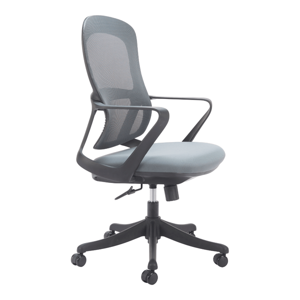 Delo Office Chair Gray | Architectural Form & Focused Comfort
