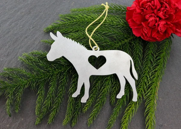 Donkey & Horse Metal Ornaments *