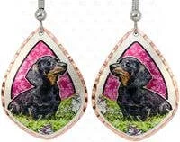 Doxie Lovers Earrings!Handmade in the USA Copper Art Earrings Dachshunds