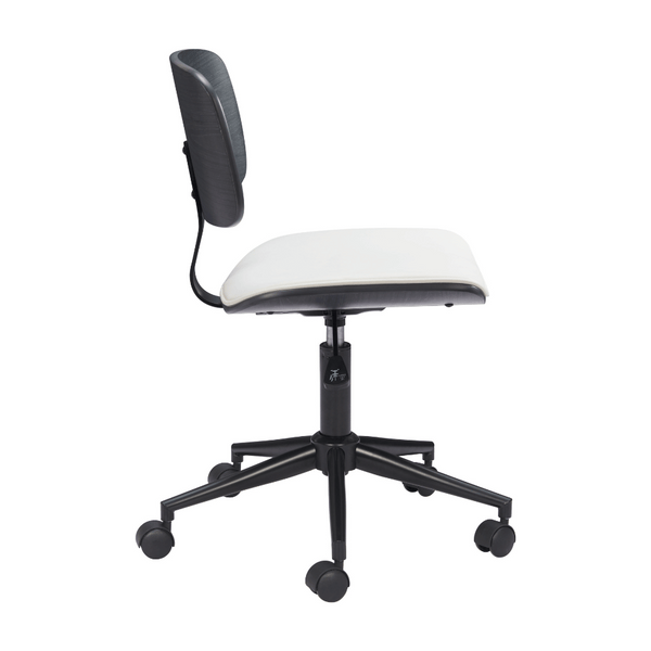 Duravel Office Chair White & Black | Architectural Form & Focused Comfort