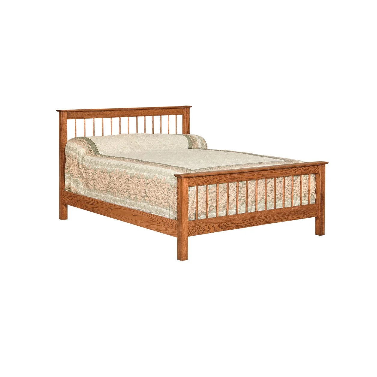 Eden Amish Solid Wood Shaker Spindle Bed