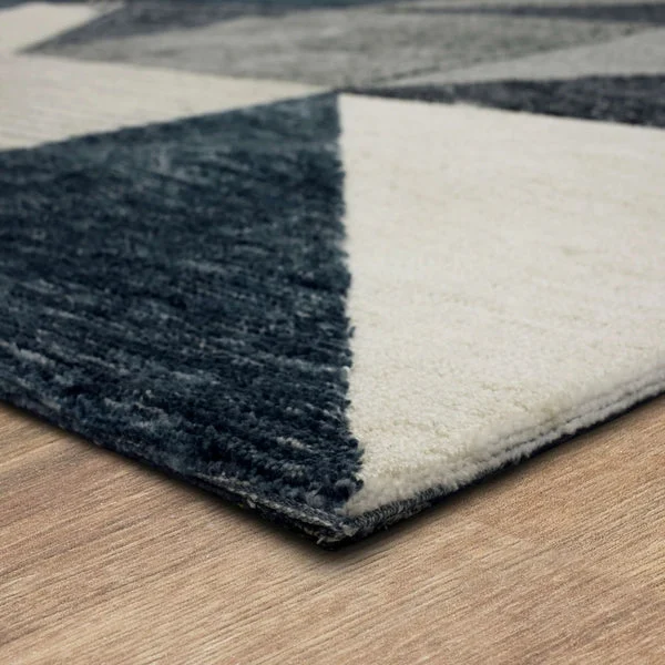 Emanuele Oblique Rug Blue