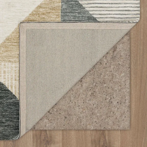 Emanuele Oblique Rug in Tan