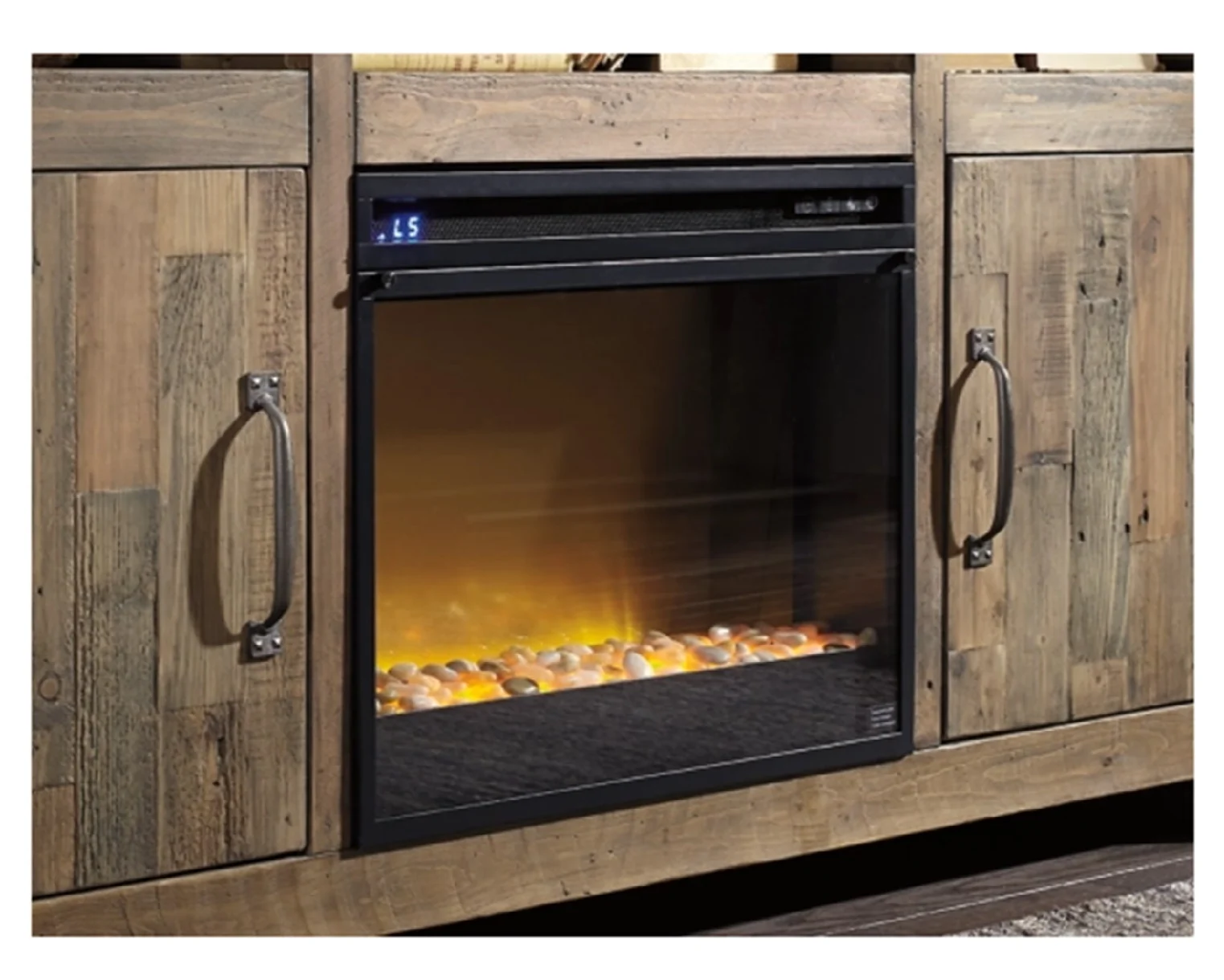 Fireplace Insert Glass/Stone