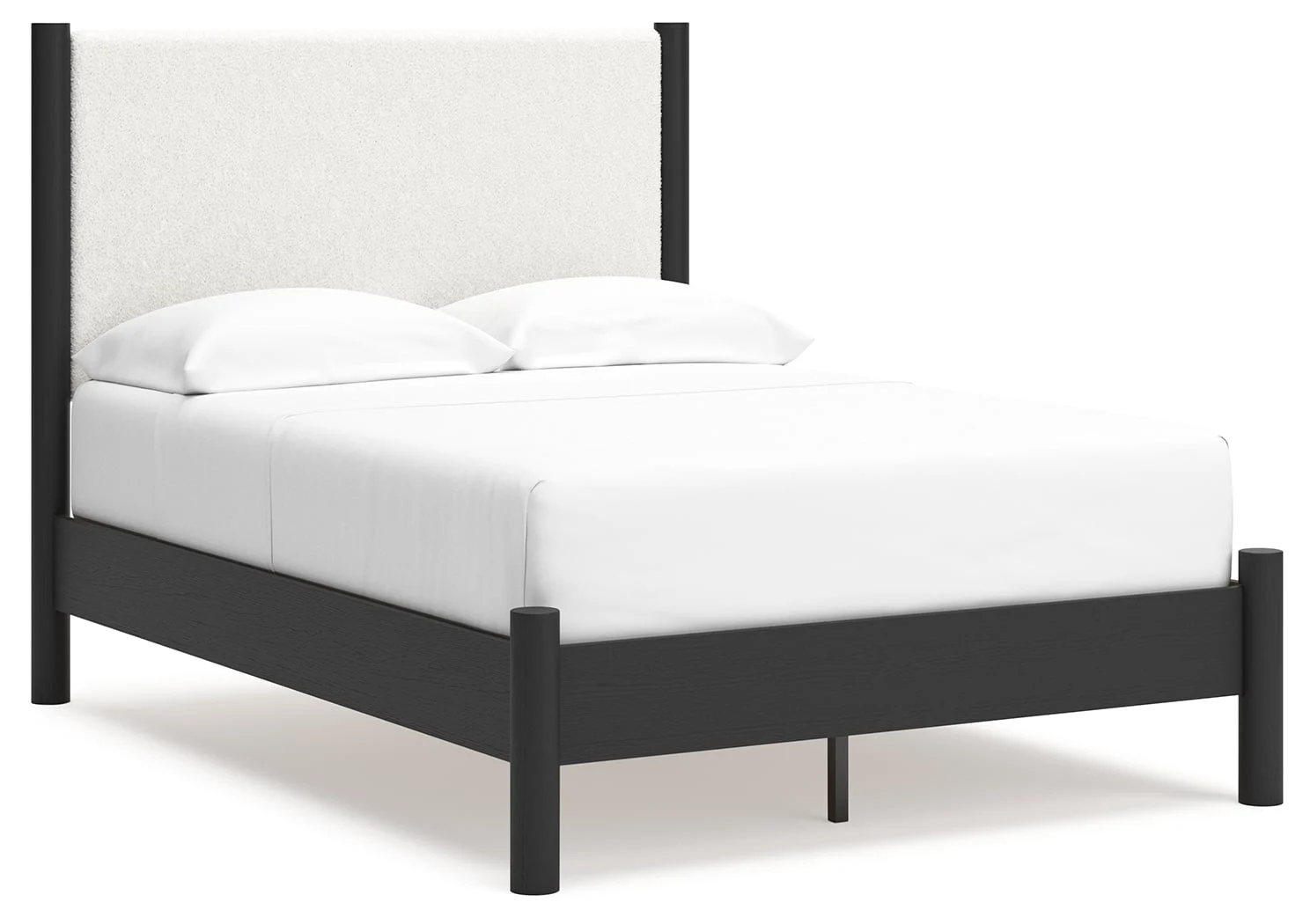 Full Upholstered Panel Bed