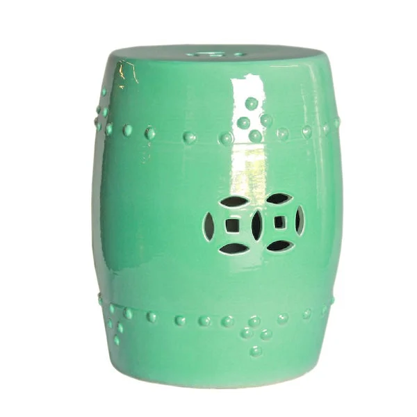 Garden Stool Tibetan Green By Legends Of Asia