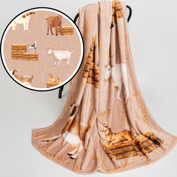 Goat Lover's Cute Plush Blanket