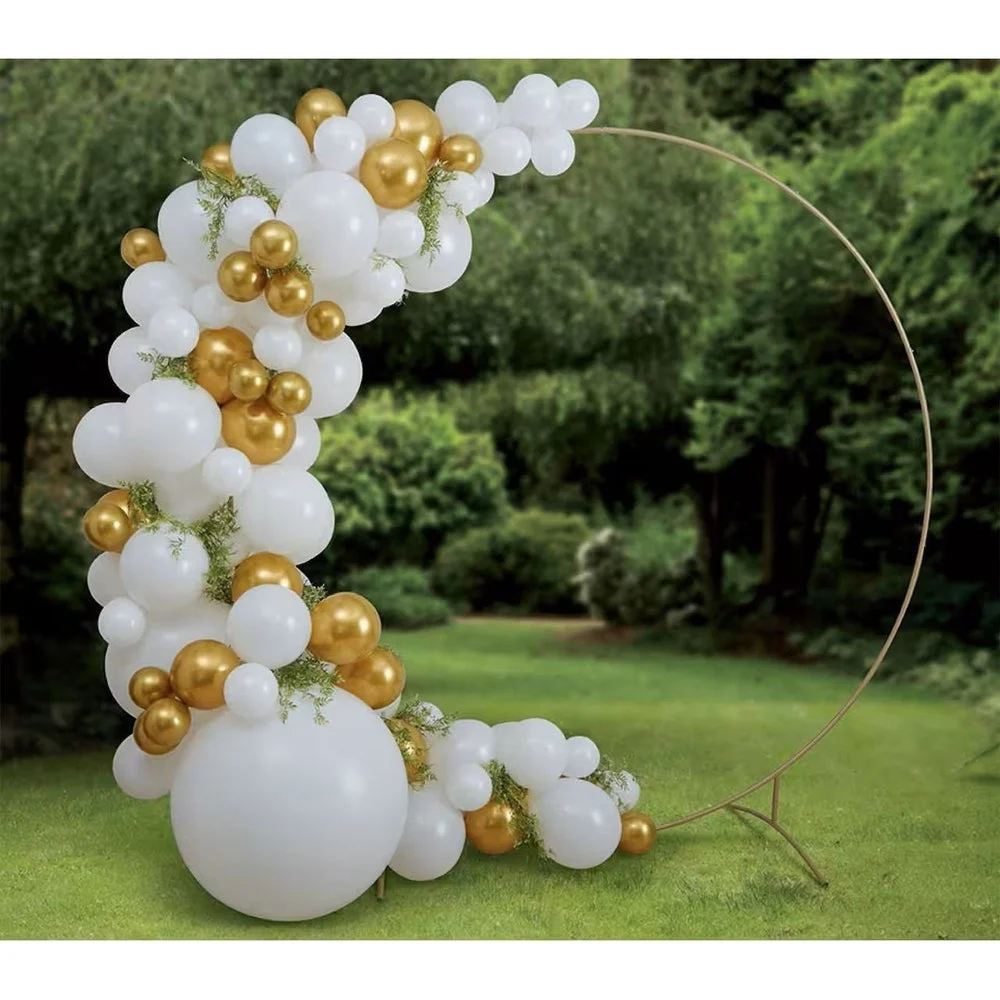 Gold Decorative Wedding Arc: Set of Six 7.5ft. Pieces