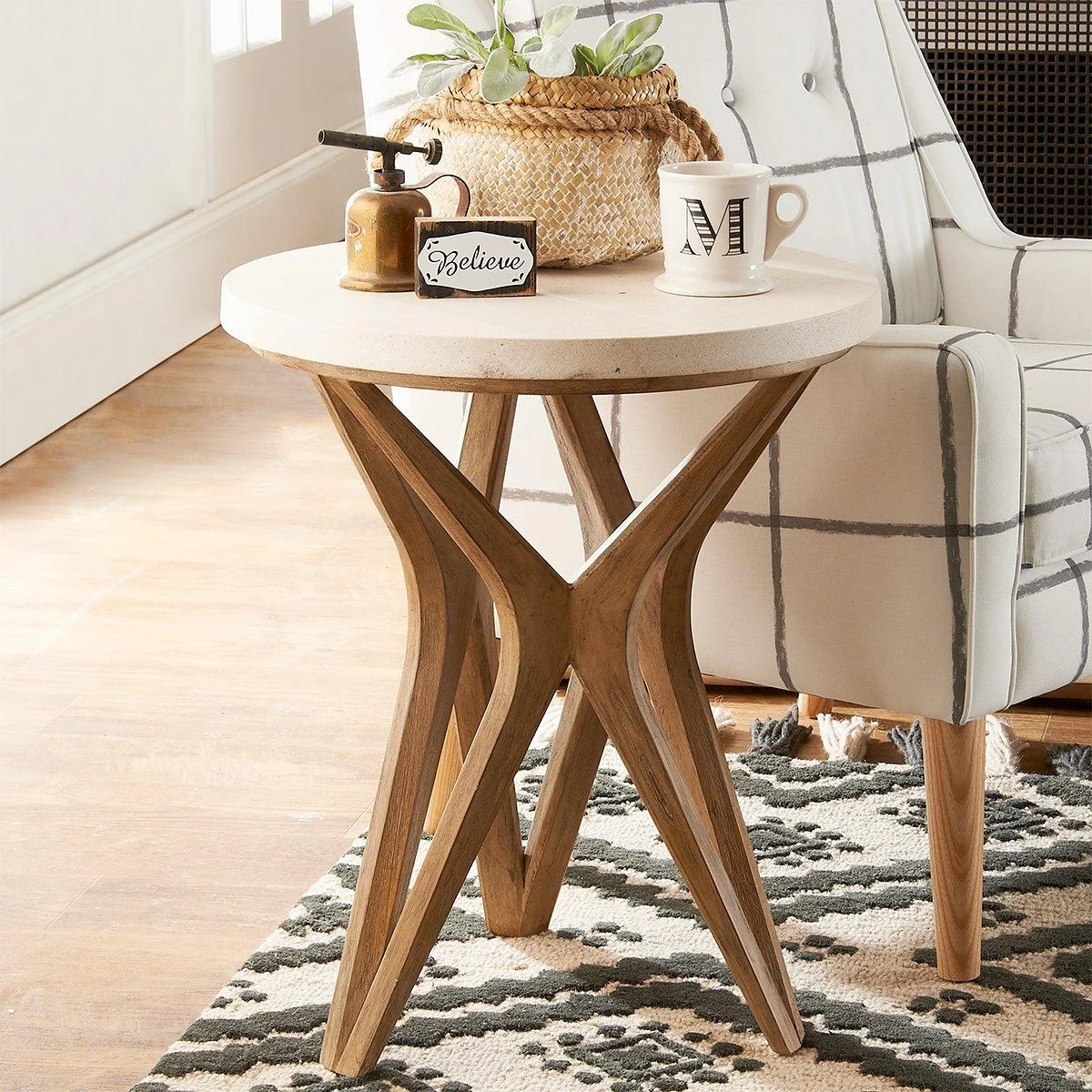 Handcrafted Harmony Side Table