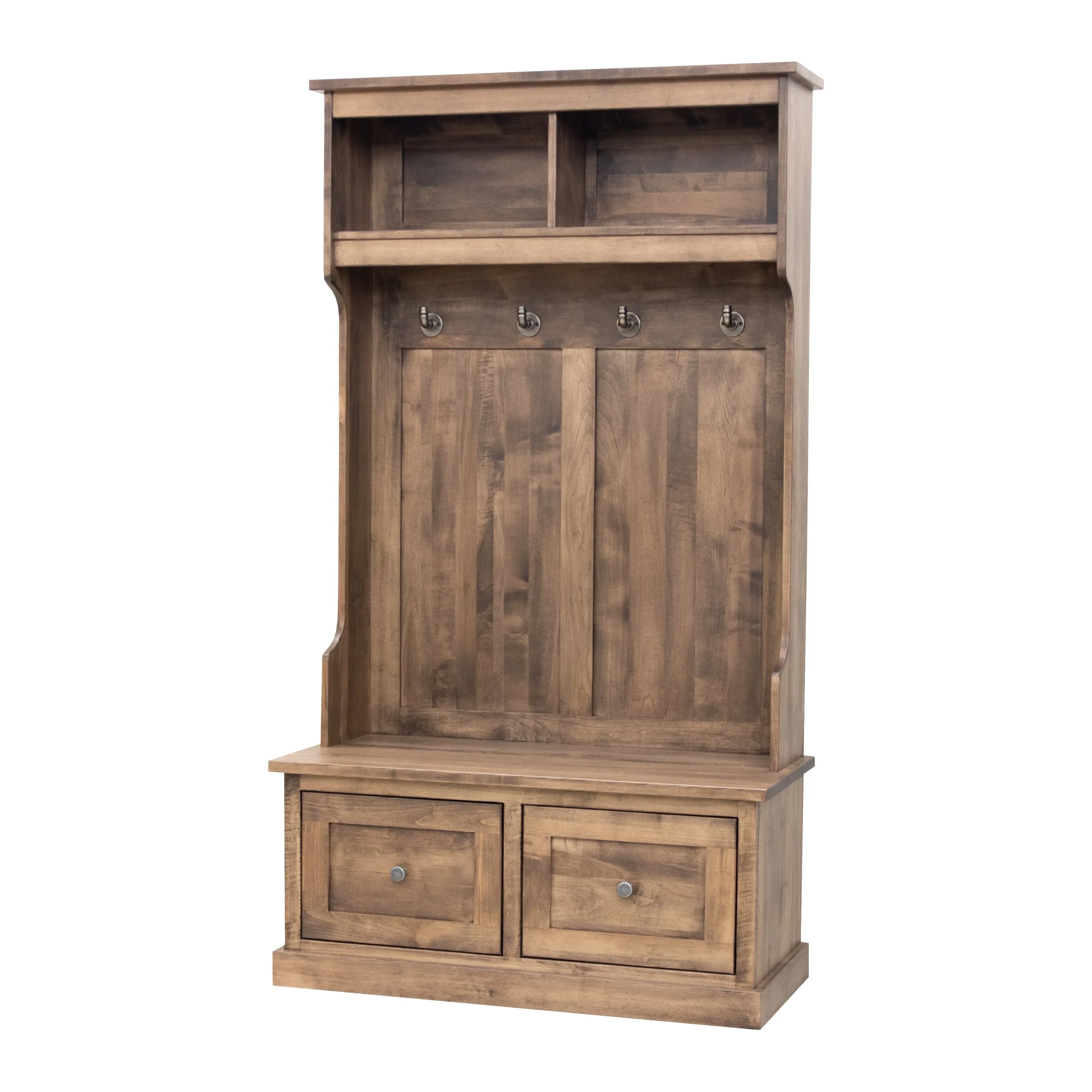 Hartford Maple Wood Hall Tree Bench | CO